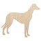 Greyhound Dog Solid Unfinished Wood Shape Piece Cutout for DIY Craft Projects